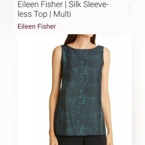 Eileen Fisher silk sleeveless top. XL